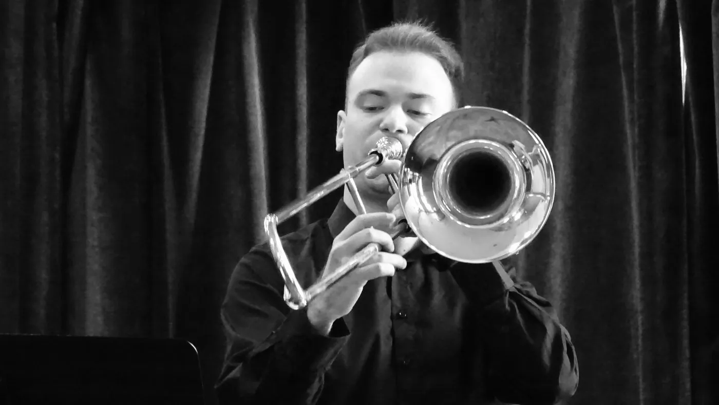 Buda Gulyás performing at the Liszt Academy