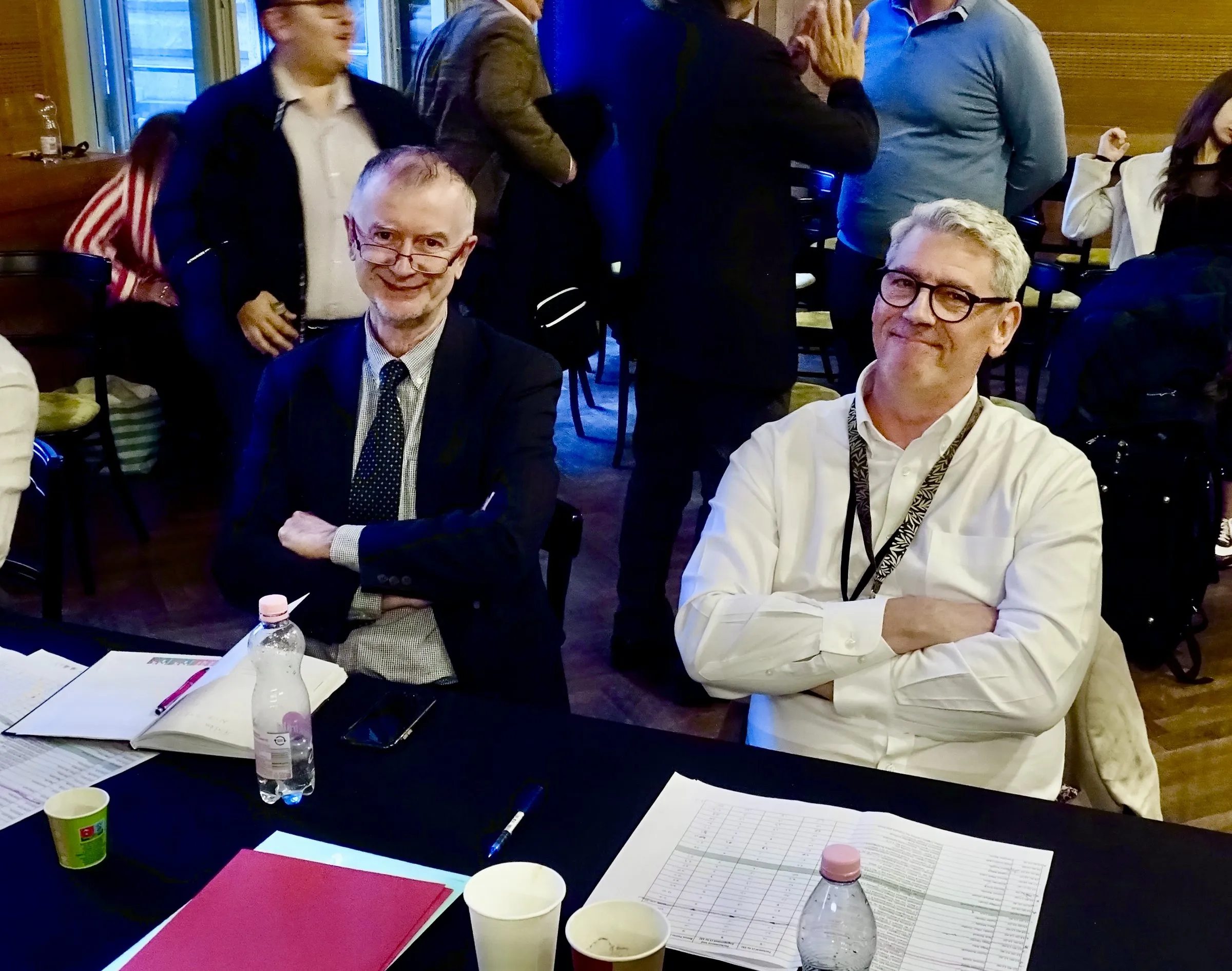 DYMF judges at the jury table during an awards series at the Liszt Academy