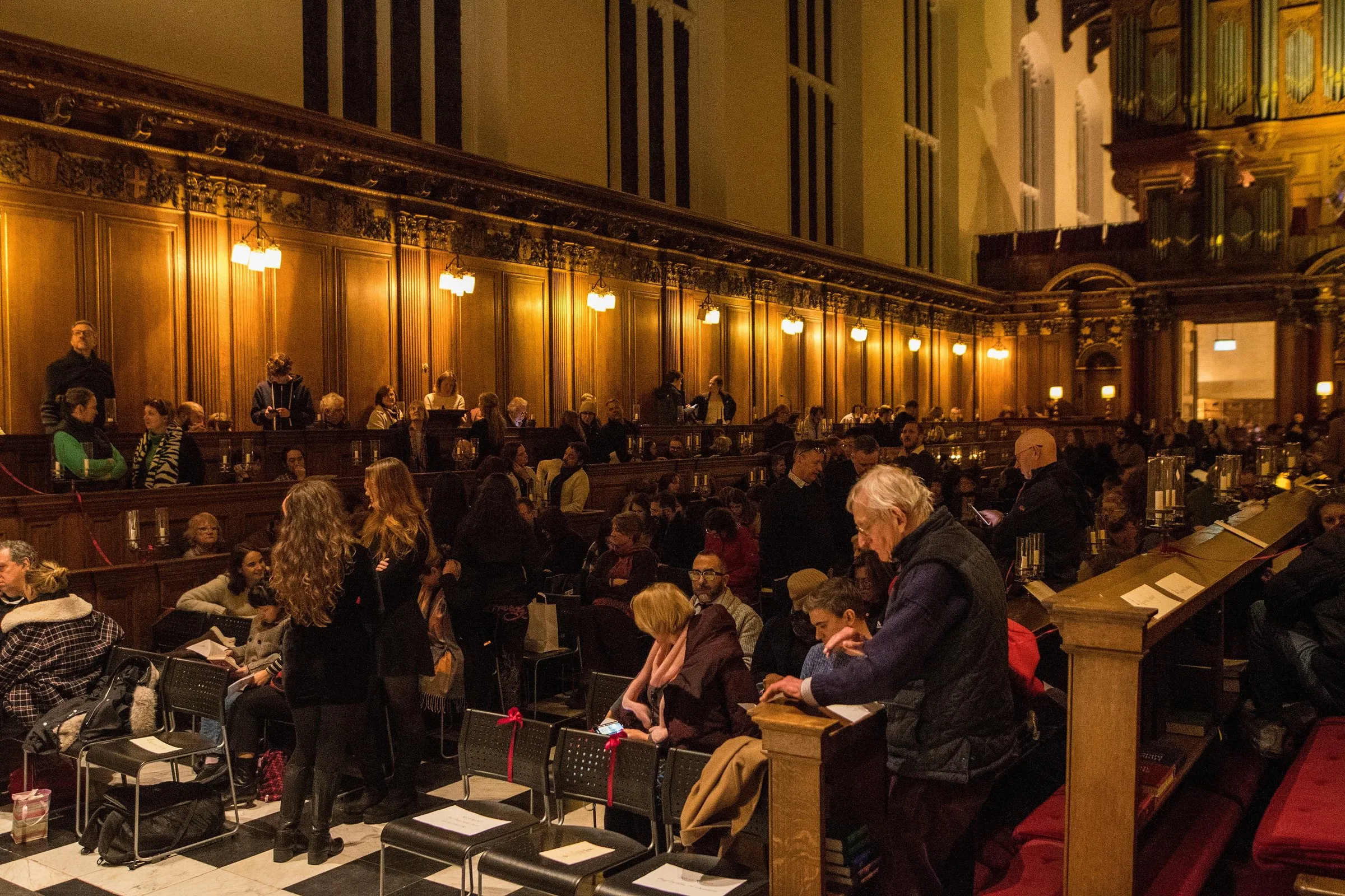 A DYMF performance at Trinity College Chapel, Cambridge